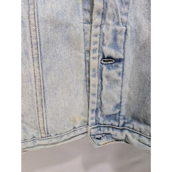 Vintage GAP Denim Jacket XL Oversized Light Wash Distressed - Picture 2 of 8
